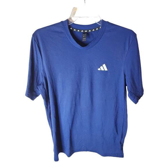 Adidas Navy Blue V-Neck Tee, Medium - Picture 1 of 6